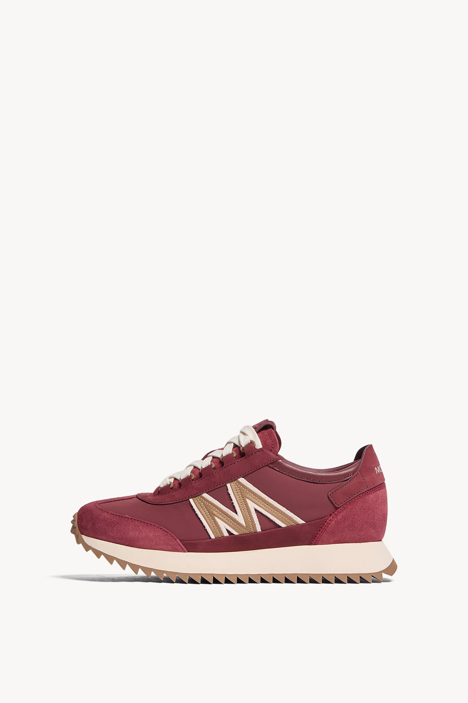 Pacey2 Suede & Nubuck Sneakers Women Burgundy Moncler 0